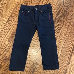 Harmon & Blaine Navy twill skinny pants, boys 2T